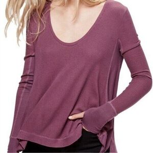 Free People Malibu Thermal Oversized
Top Twilight Mauve